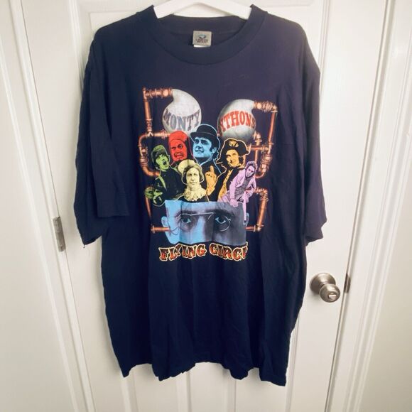 Vintage Liquid Blue Monty Python Shirt Mens Size 4XL Flying Circus Movie Tv Show - Picture 1 of 7